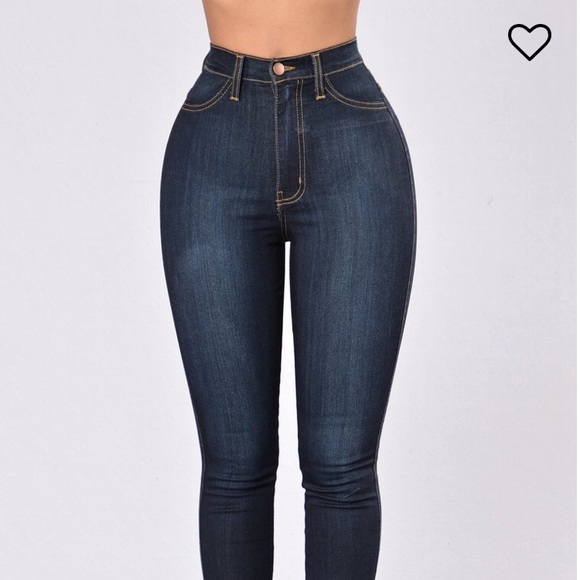 Fashion Nova Denim - Fashion Nova Classic High Rise Skinny Jeans - Dark